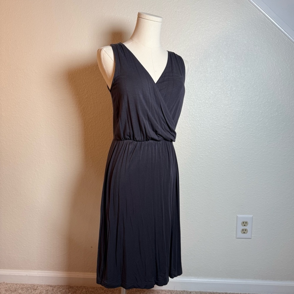 Old Navy Elegant Dark Gray Sleeveless Midi Dress Size XS